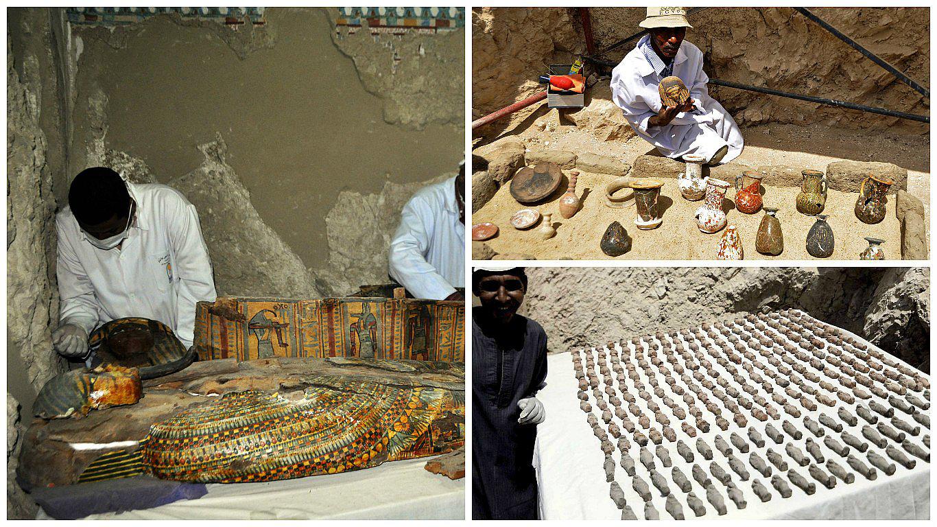 Egipto: ​Descubren impresionante tumba de un magistrado faraónico con varias momias (VIDEO)