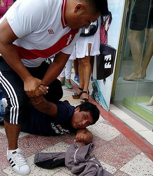 Policía de civil se enfrenta a ladrón de turista chilena 