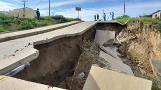 Tumbes: Cierran la carretera de acceso al palacio municipal de Canoas de Punta Sal tras derrumbe (VIDEO)