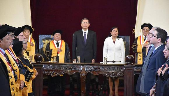 Presidente Martín Vizcarra inauguró año académico de la Universidad San Marcos (VIDEO)