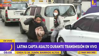 Barrios Altos: Equipo de TV capta en vivo violento asalto (VIDEO)