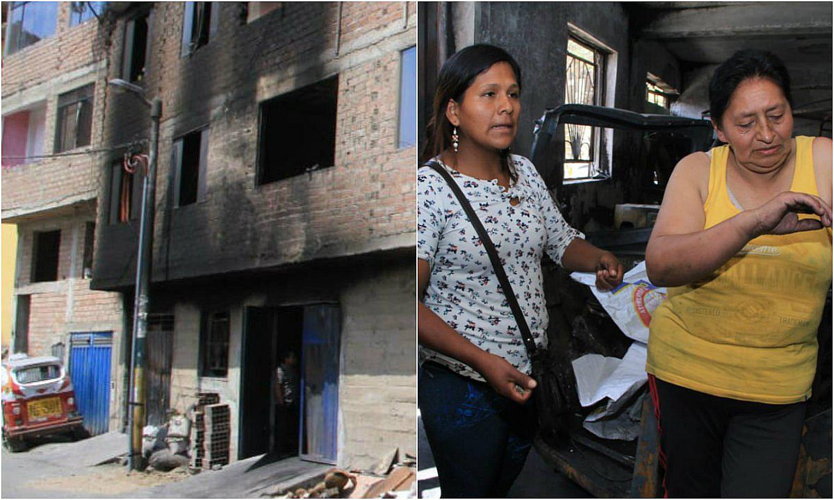 Incendio consume casa que era utilizada como cochera de motos (VIDEO) 