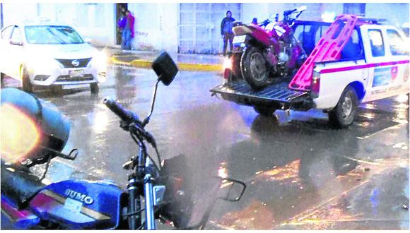 ​Diez heridos por exceso de velocidad y lluvias en diversas pistas de Huancayo