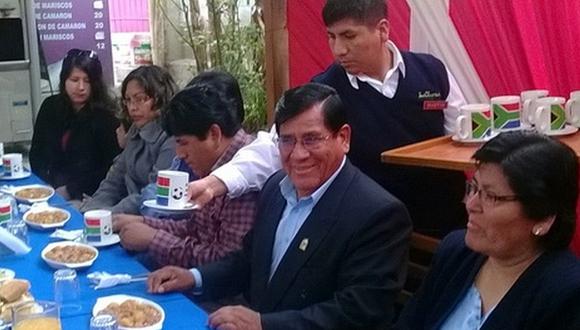 Jacinto Gómez desayunara alimentos a base de alpaca en La Glorieta