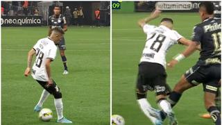 Jugador de Corinthians provocó a su rival con un lujo y recibió falta (VIDEO)