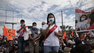 Keiko Fujimori señala que candidato tiene miembros del Movadef: “A Castillo lo vinculan al terrorismo”