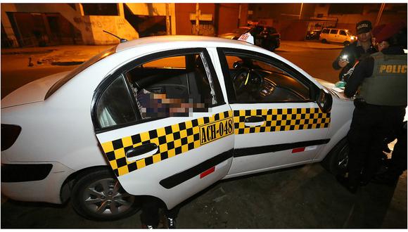 ​La Victoria: sicarios asesinan a balazos a pasajero de taxi (VIDEO)
