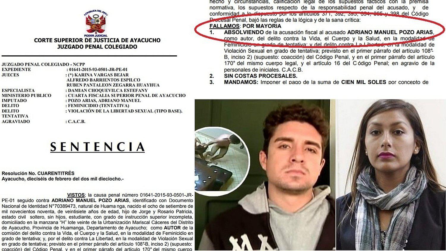 Caso Arlette Contreras: El fallo del PJ que absuelve a su agresor