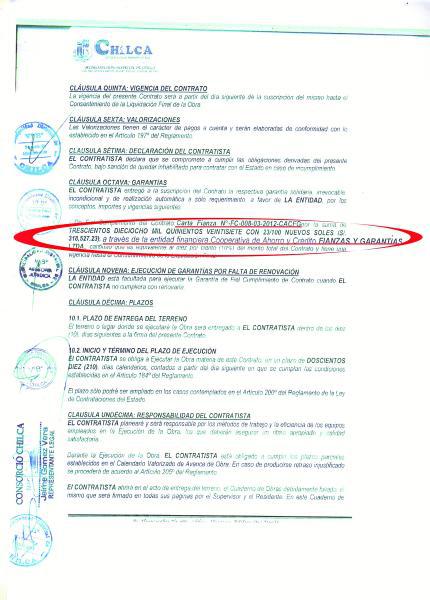 Municipio de Chilca contrató a empresa pese a que carta fianza no era reconocida 