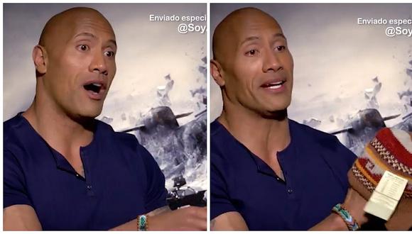 Dwayne "La Roca" Johnson recibió de regalo un chullo peruano y así reaccionó [VIDEO]