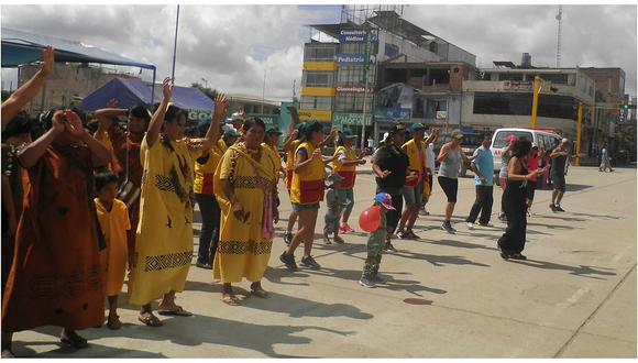 Mujeres de Pangoa conmemoran su día con aerotón y movilización  