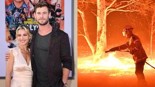 Chris Hemsworth y Elsa Pataky donan un millón de dólares para combatir incendios forestales en Australia