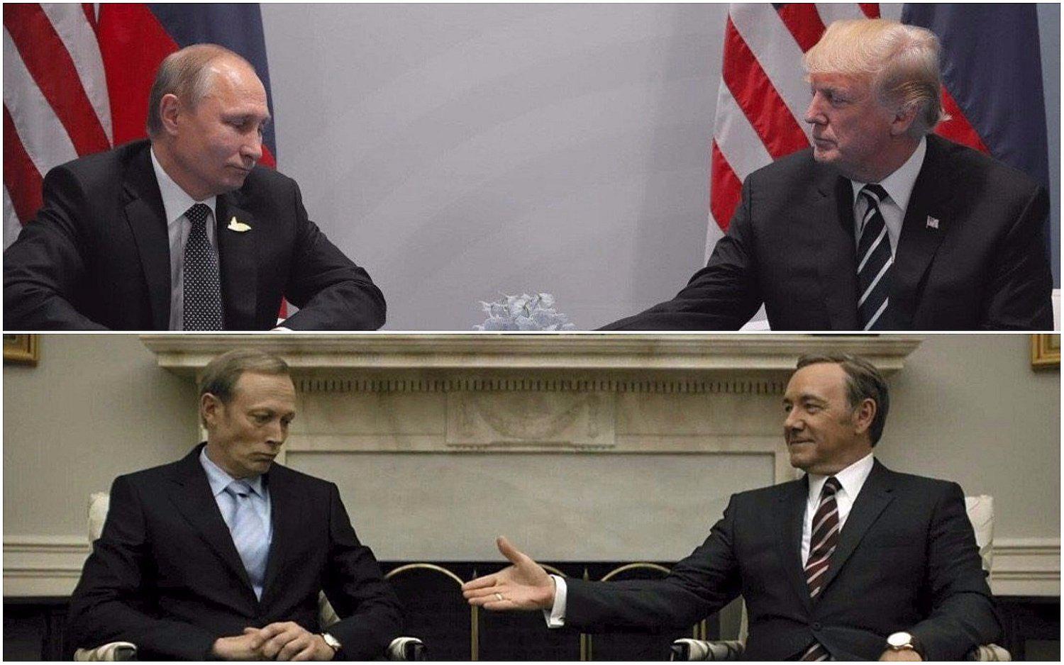 House of Cards: comparan reunión de Trump y Putin con la de Underwood y Petrov (FOTO)