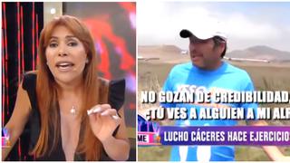 Magaly Medina llama “nada pensante” a Lucho Cáceres por correr en plena cuarentena (VIDEO)