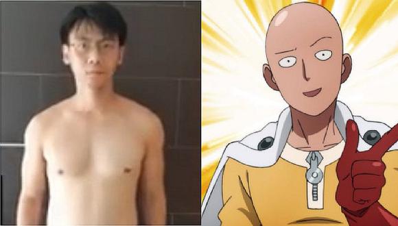Hombre hace rutina de ejercicios de Saitama de 'One Punch Man' y obtiene sorprendentes resultados