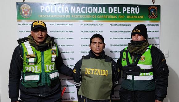 El sujeto fue detenido en la ruta Juliaca - Huancané. Foto/Difusión