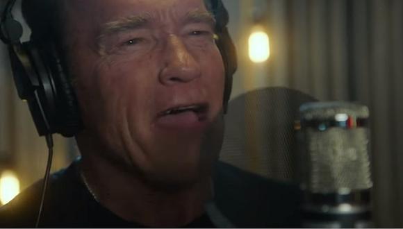 Actor ​Arnold Schwarzenegger debuta como rapero (VIDEO)