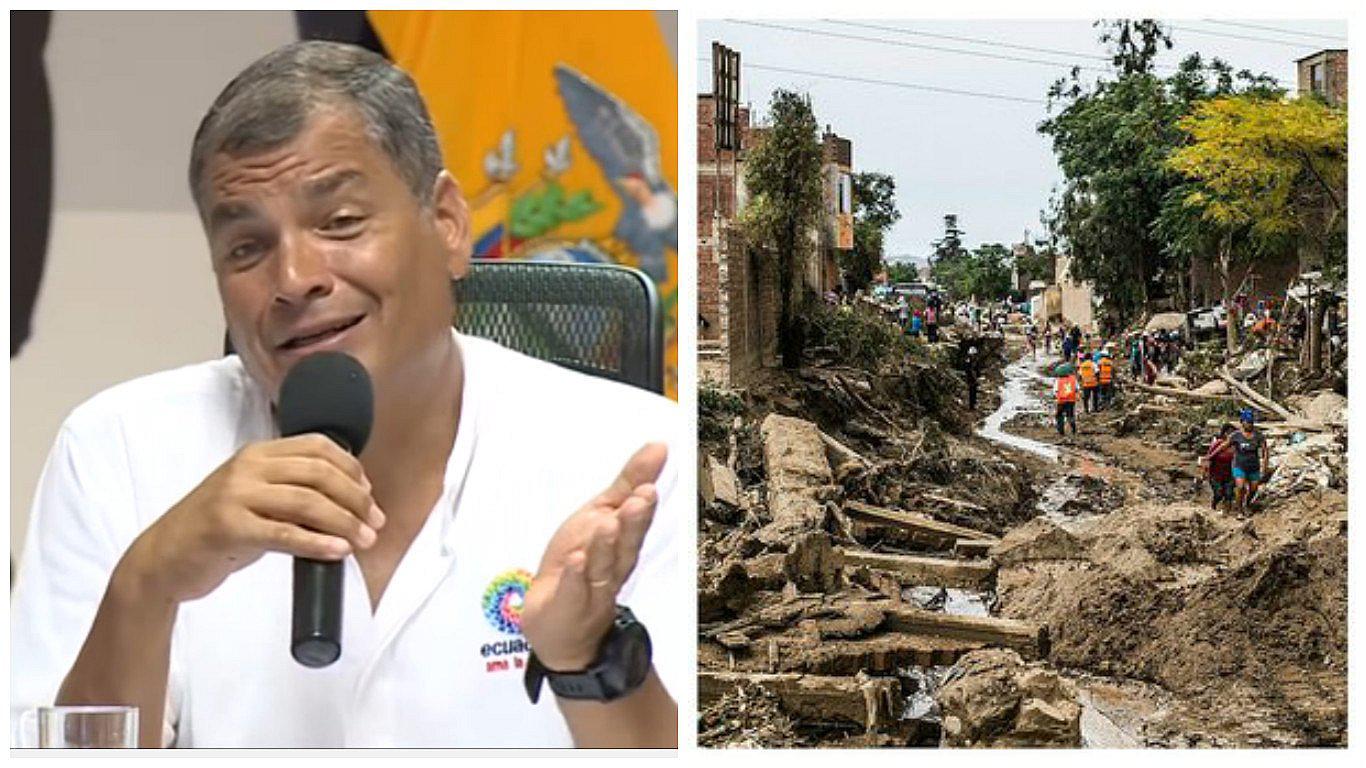 Así explicó ​Rafael Correa por qué el impacto de las intensas lluvias es menor en Ecuador [VIDEO]
