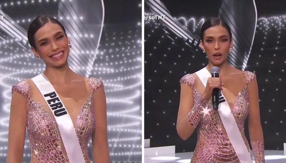 Escucha la respuesta de Janick Maceta en el Miss Universo 2021. (Foto: captura TNT).