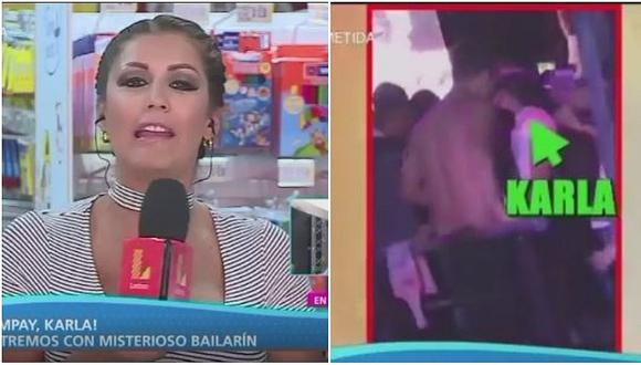 Karla Tarazona se pronuncia tras ser captada dando besos a joven bailarín (VIDEO)