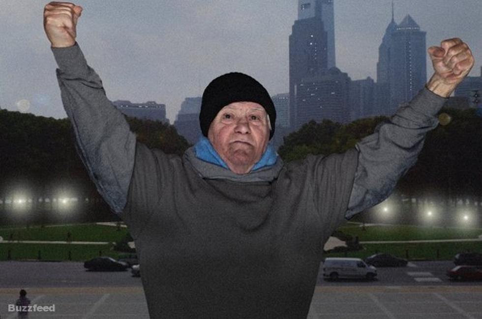 Ancianos hacen tierna recreación de películas de Hollywood