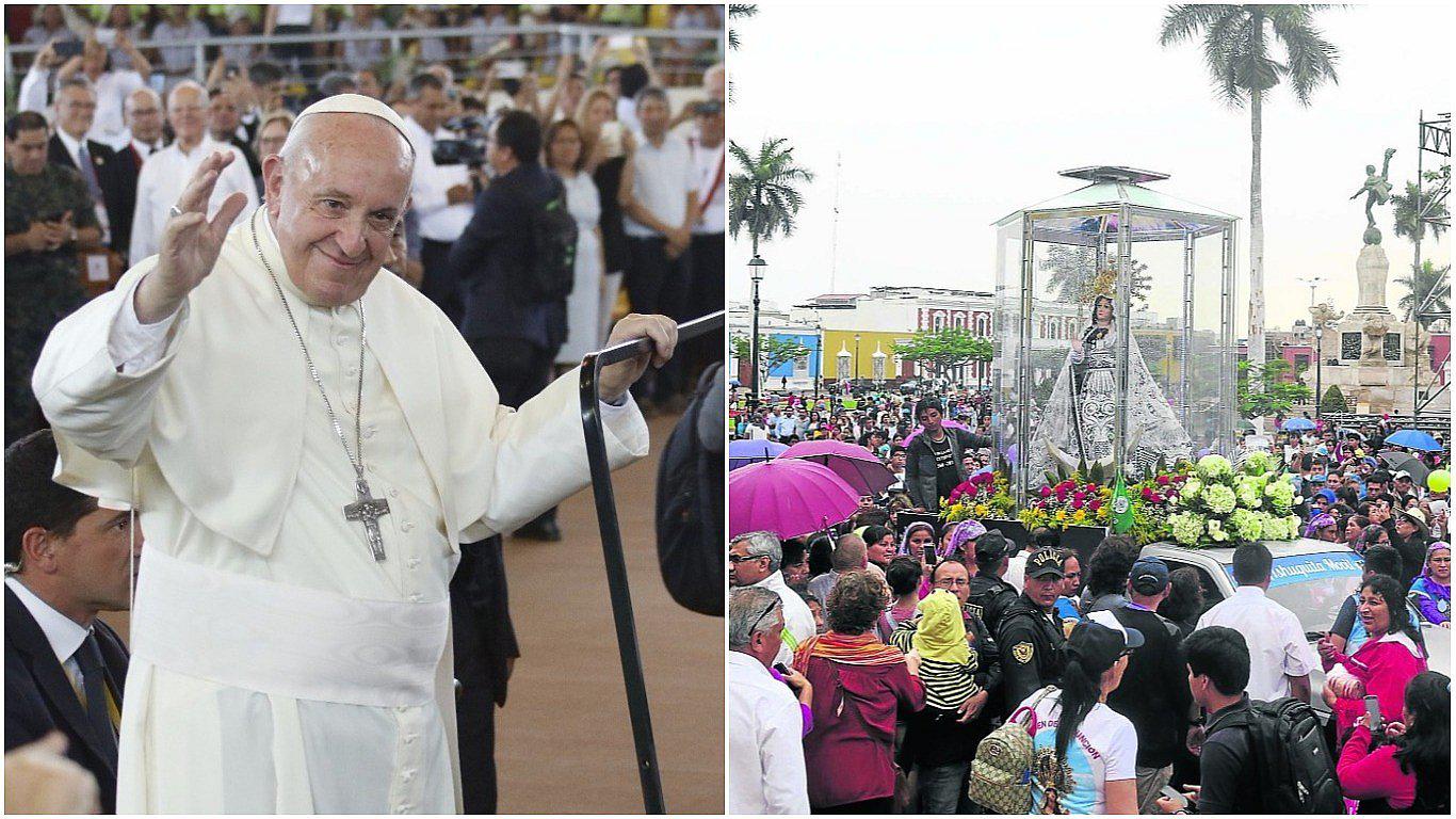 Imágenes santas y fieles esperan al papa Francisco en Trujillo (INFOGRAFÍA)