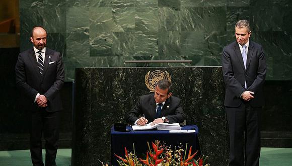 ​Ollanta Humala participó en firma de histórico Acuerdo de París