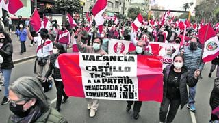 Protestas contra Pedro Castillo continúan