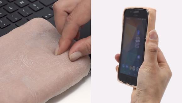 Diseñan protector para celular con piel artificial que responde a estímulos (VIDEO)