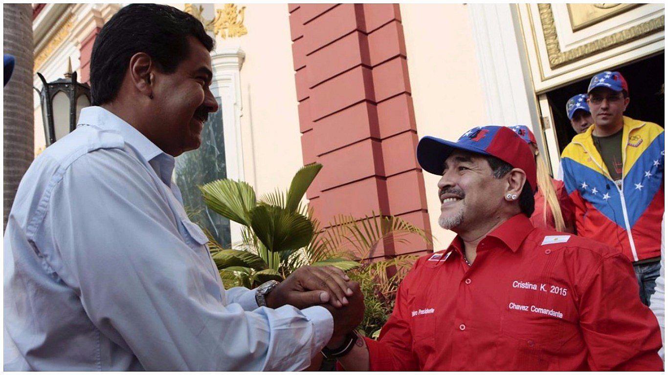 Maradona apoya a Nicolás Maduro: Cuando ordene, estoy vestido de soldado