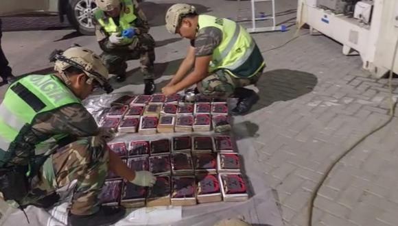 En un gran golpe al narcotráfico, la Policía encontró 341 “ladrillos” de droga camuflados en los ventiladores de cuatro contenedores que habían llegado de Ecuador a Paita y se iban a Bélgica