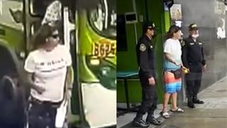 Chorrillos: Policía intervino a mujer que atacaba a pasajeros con jeringa | VIDEO 