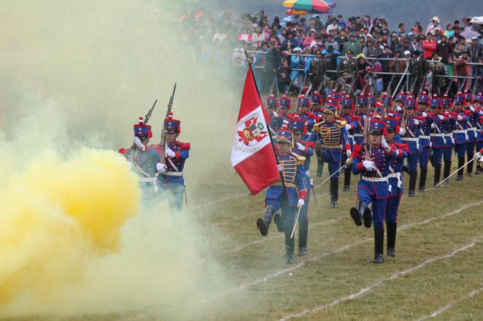 Así se llevó a cabo la gran escenificación de la Batalla de Ayacucho (FOTOS)