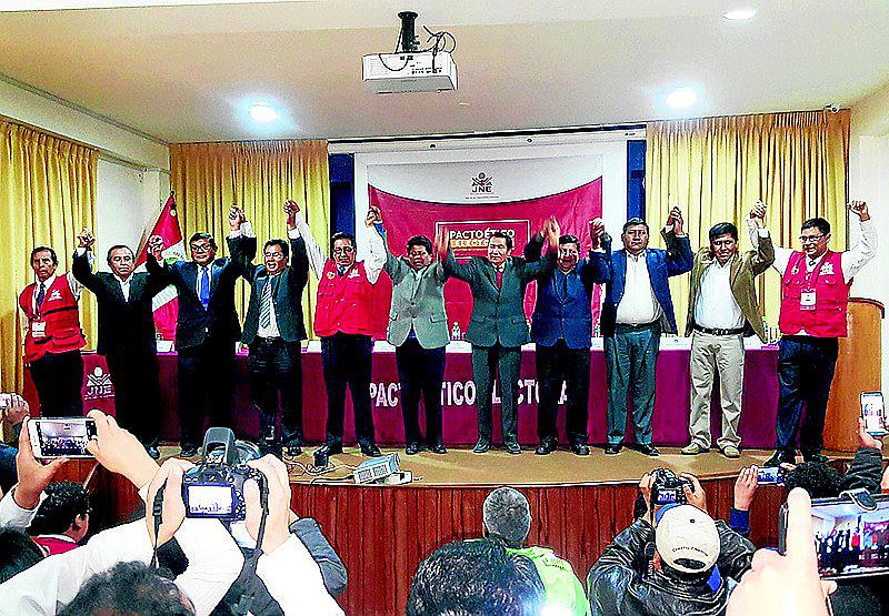 Candidatos al Gobierno Regional ponen propuestas anticorrupción sobre la mesa