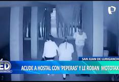Mototaxista ingresa con dos mujeres a hostal pero termina ‘pepeado’ y su vehículo robado en San Juan de Lurigancho
