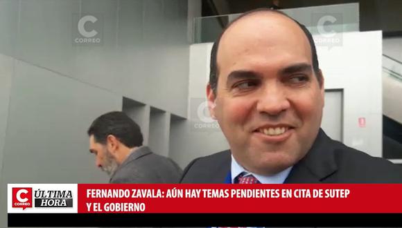 Fernando Zavala: "Todavía hay temas pendientes con docentes en huelga"