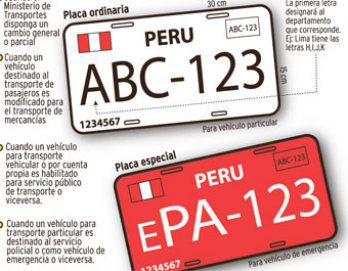 Cambio de placas empezaría el 2010