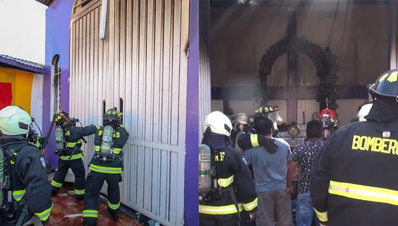 Imagen del Señor de los Milagros fue llevado a capilla de Chile y se quemó horas después