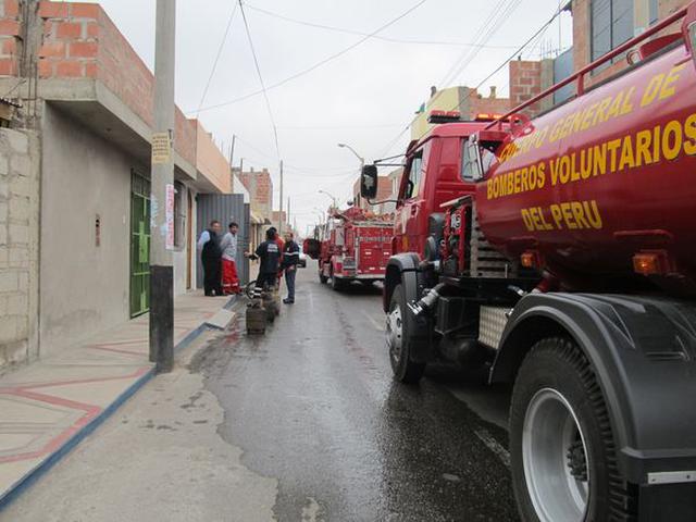 Familia se salva de incendio por fuga de gas