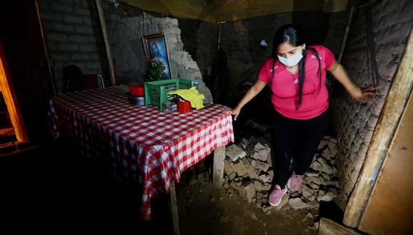 Así terminó una vivienda en Mala a raíz del sismo. Fotos: Alessandro Currarino / @photo.gec