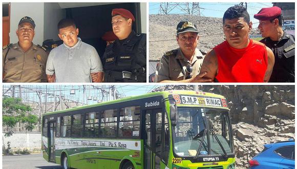 ​Los Olivos: caen delincuentes después de robar en bus con 23 pasajeros