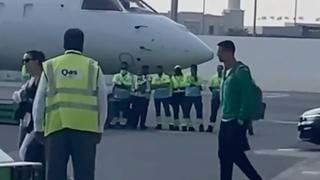 Así fue la salida de Cristiano Ronaldo de Qatar junto a Georgina Rodríguez y sus hijos (VIDEO)