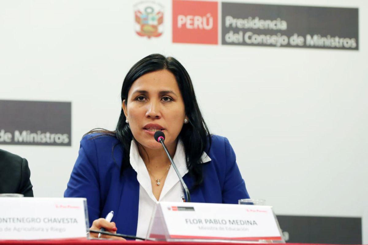 Exministra de Educación, Flor Pablo (Foto: Agencia Andina)
