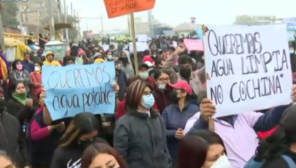 Reportan protestas en vía de la Panamericana Norte, en el sentido norte sur. Foto: Latina