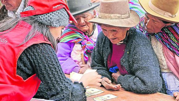Beneficiarios de Pensión 65 se incrementan en Ayacucho