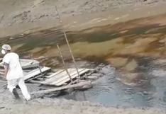 Loreto: reportan derrame de petróleo en la quebrada Cuninico y que llega al río Marañón