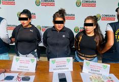 Trujillo: Policía interviene a tres mujeres sindicadas de robar un teléfono celular a un transeúnte 