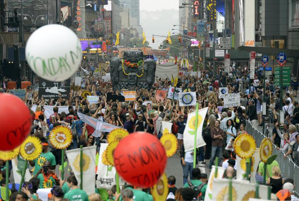 Urbes de todo el mundo acompañan llamada de Nueva York contra cambio climático (FOTOS)