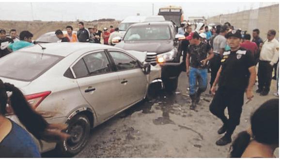 Un accidente de tránsito deja seis heridos en la vía Talara-Negritos