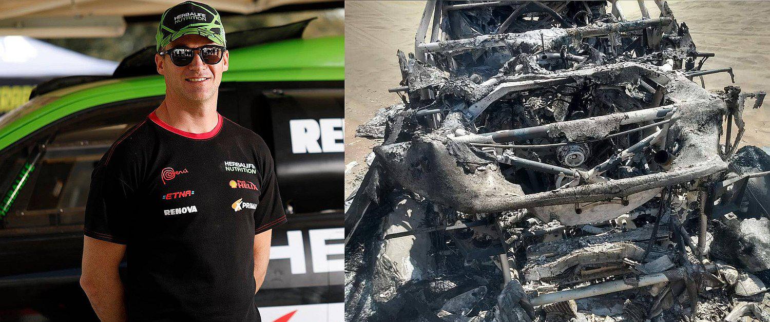 Nicolas Fuchs tuvo que abandonar el Desafío Inca por inconvenientes técnicos